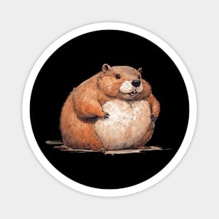 Fat Beaver Magnet